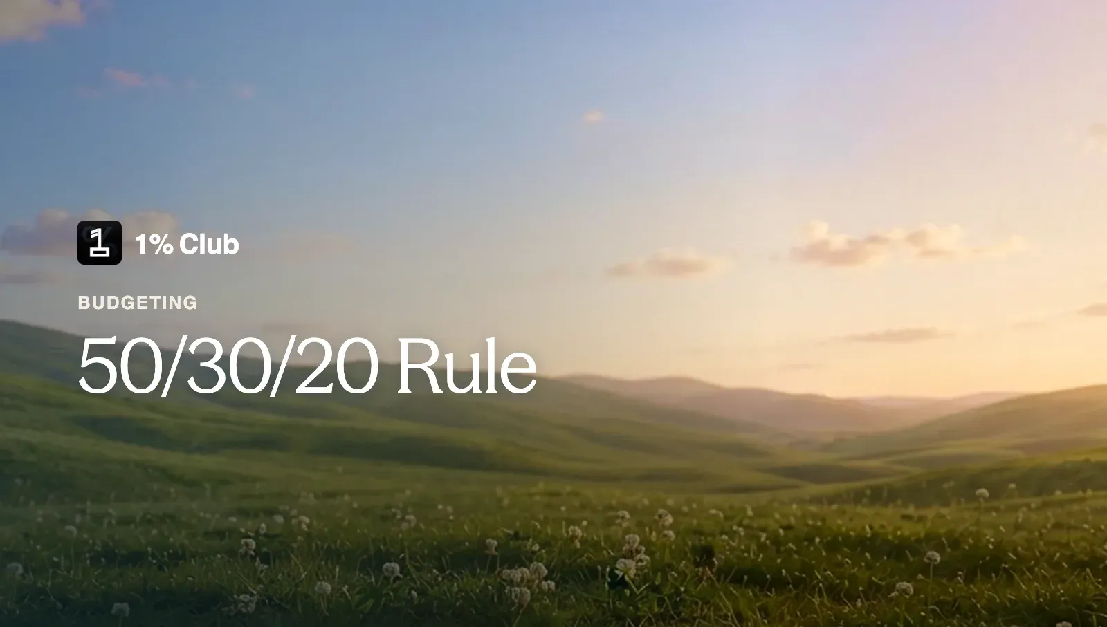 50/30/20 Rule: How to Use It on an Indian Salary